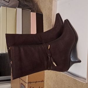 Coldwater creek heeled boots, 8 1/2, brown